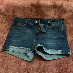 Blue jean shorts